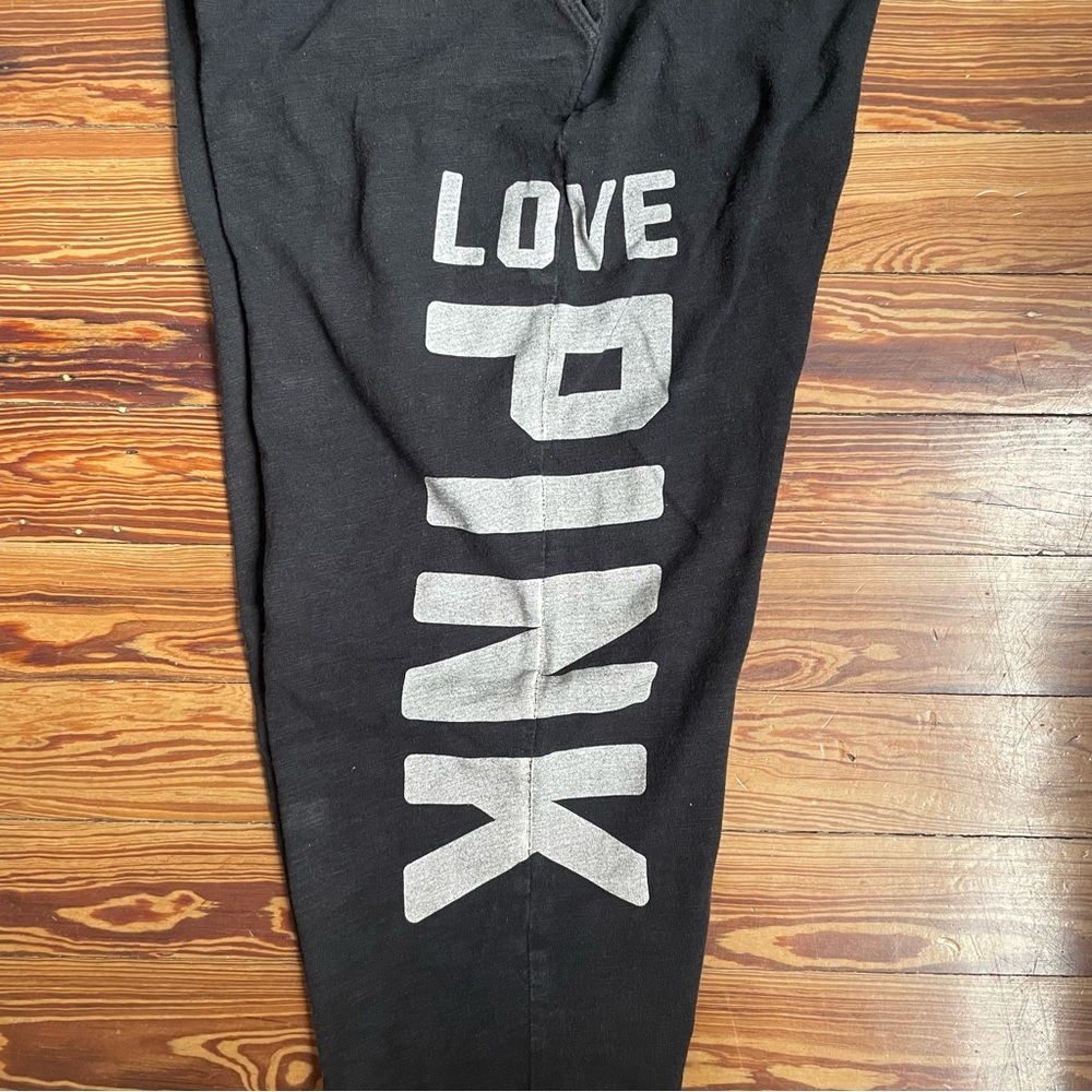 Pink Victoria Secret Black Jogger Pants - Picture 8 of 8